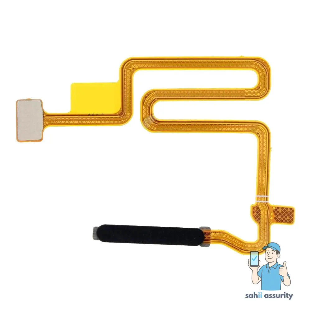Fingerprint Sensor with Flex Cable for Oppo A16 Black